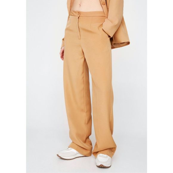 NASTY GAL Premium Tailored Wide Leg Pants Size Large NWT - Picture 2 of 10